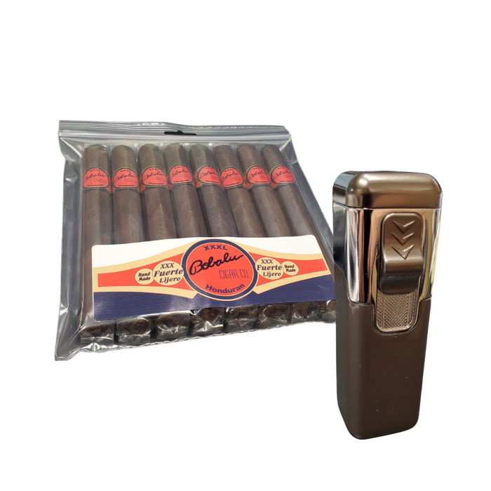 Triple Lijero 8 cigar humi- pak  toro with quad lighter