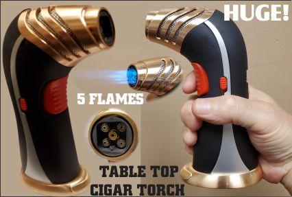 5 Flame Quintuple Table Lighter