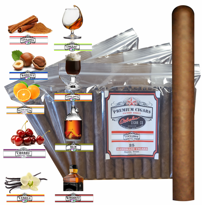 Bobalu Large Flavored Cigars - Premium Flavored Cigars - Sugar tipped Cigars - Sweet Cigars