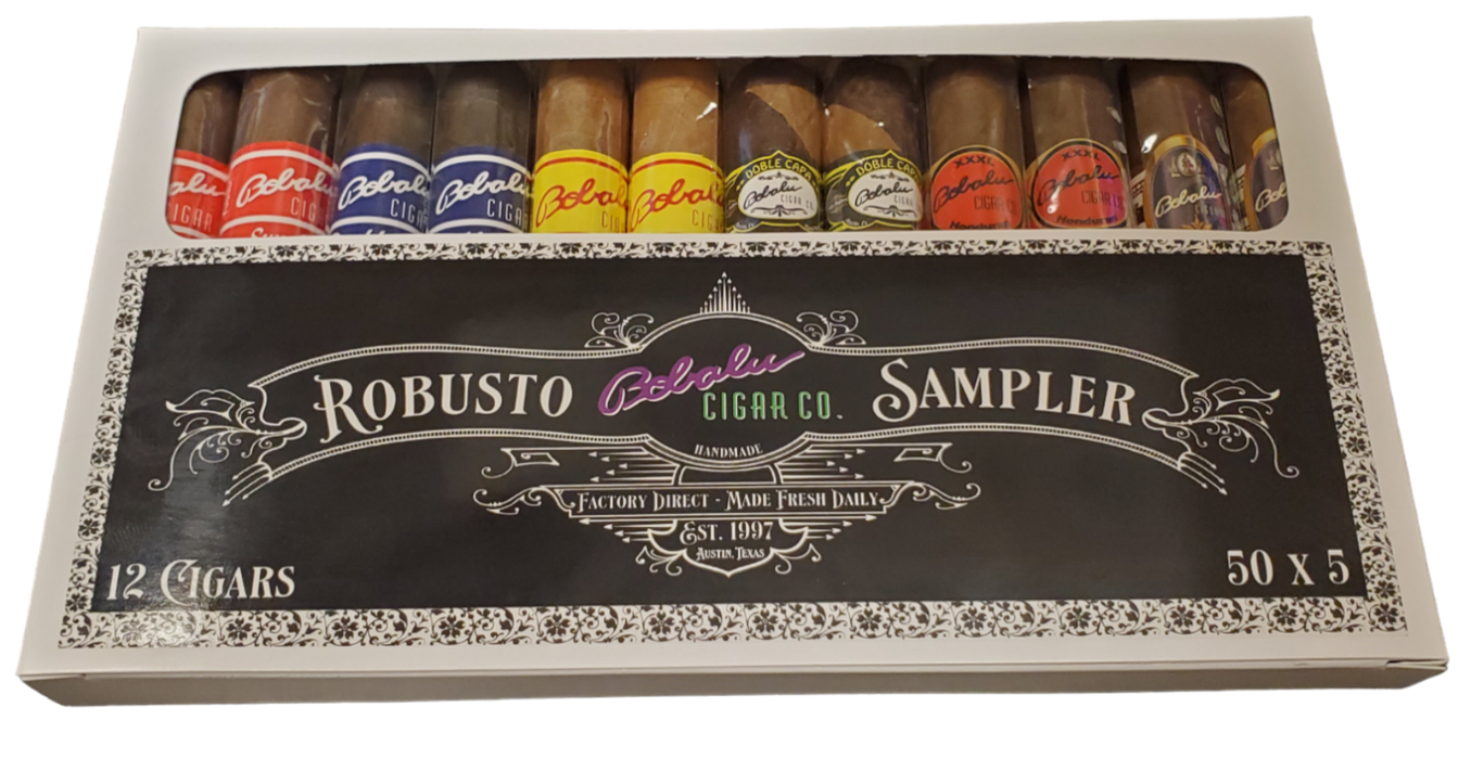 12 robusto cigar lying sampler