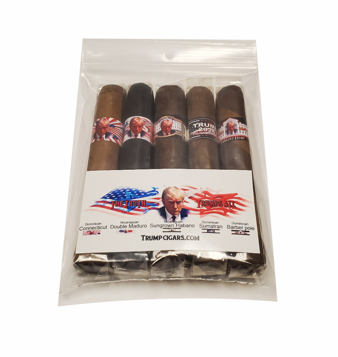 Trump "Truth Trumps All"  5 Collectors 6-pack sampler 2024 Humi-pak
