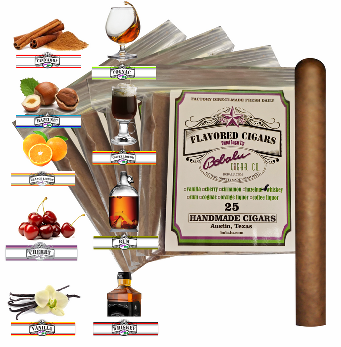 Bobalu Flavored Petites - Small Flavored Cigars - Sweet Cigars - Sugar Tip