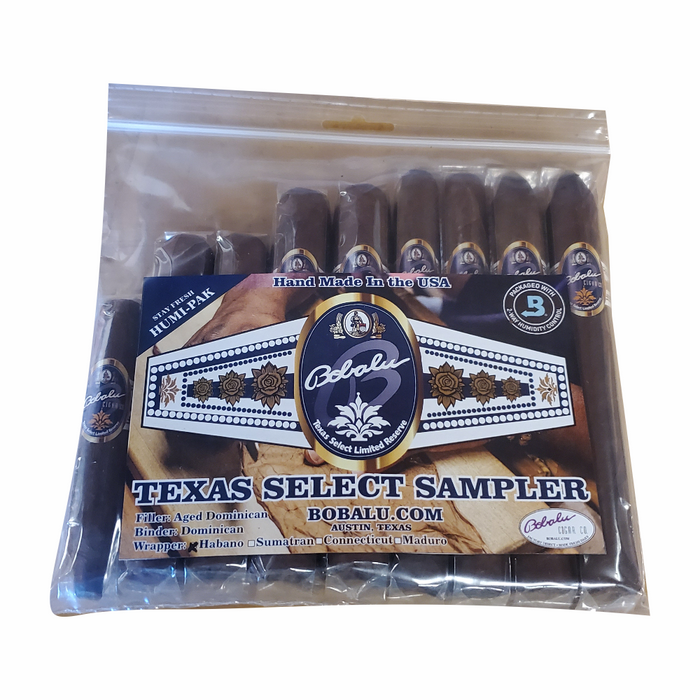 8 Texas Select Cigar Sampler Humi-pak