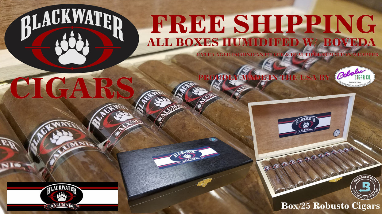 BlackWater "Alumni"  Cigar Kit  60 x 5 Torpedo Box-10 + FREE SHIPPING