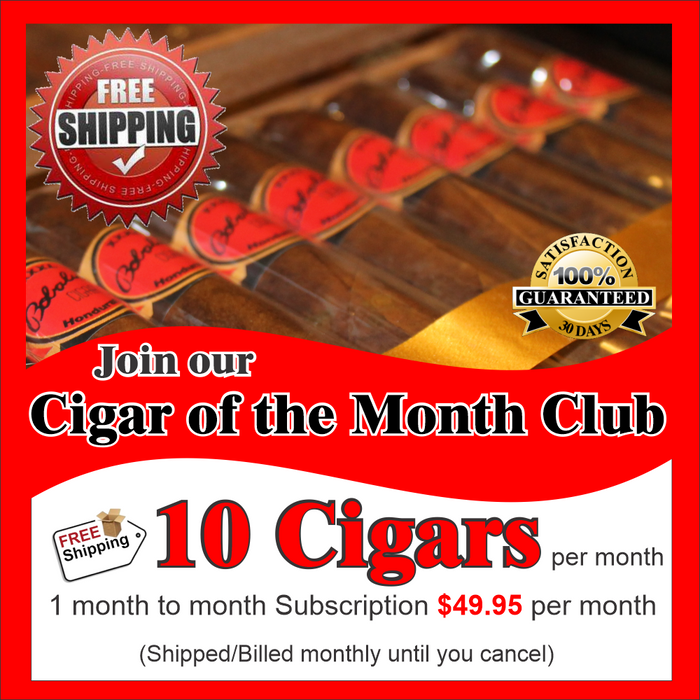 Cigar of the Month Club 10 Cigars (recurring charge until you cancel)