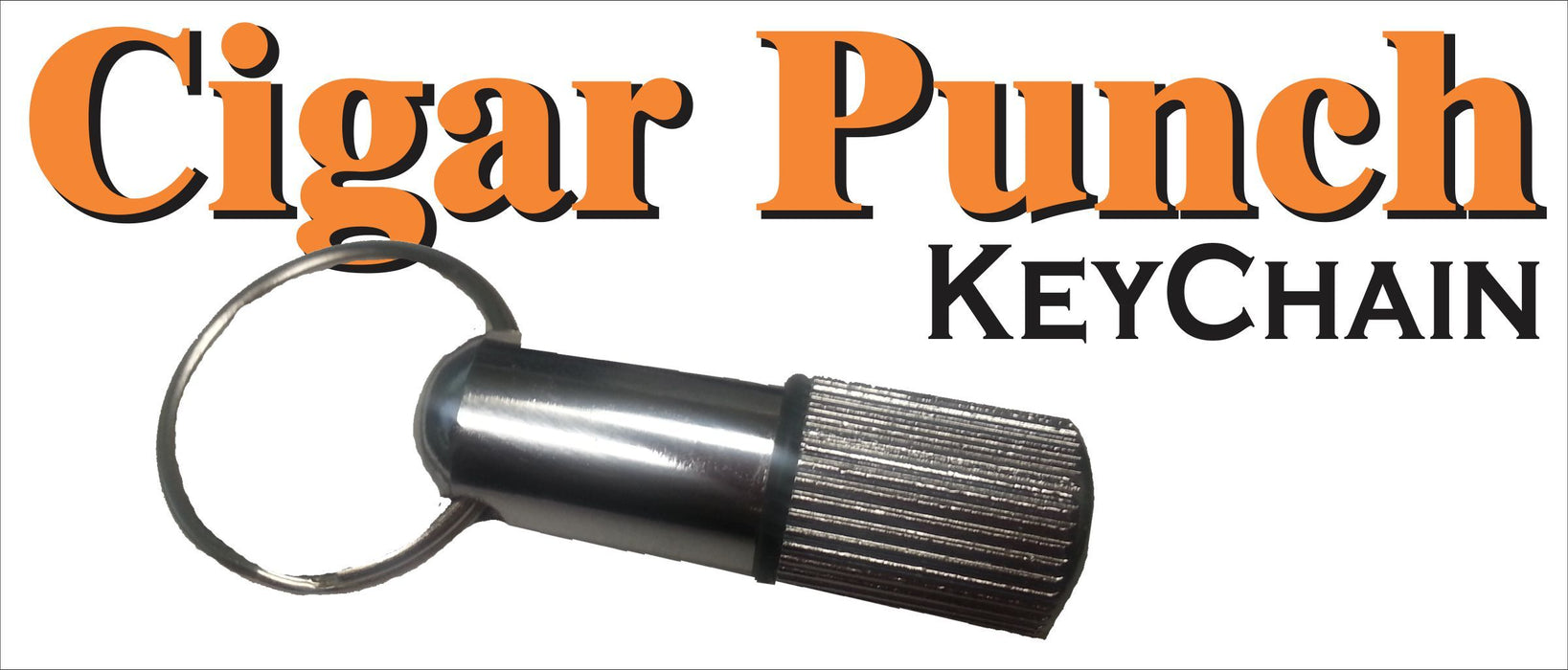 Metal Cigar Punch Keychain