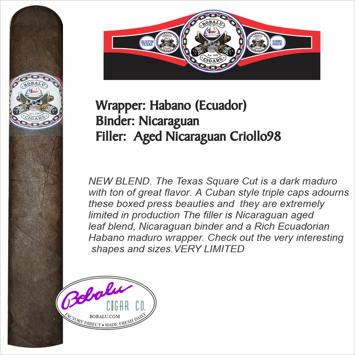 Texas Square Cut Cigars — Bobalu Cigar Company